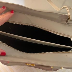 Nude and Gold Shoulder Bag